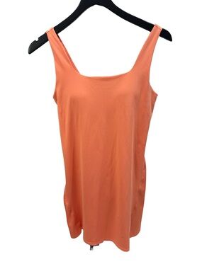 Xersion EverUltra-Lite Athletic Dress XS Coral Orange Built-In Shorts